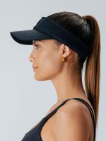 Black Sunblock Cotton Sports Hat - Image 2