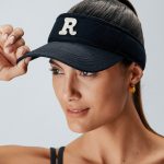 Black Sunblock Cotton Sports Hat