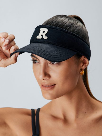 Black Sunblock Cotton Sports Hat