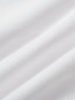 White High-Waisted Pleated Cotton-Linen Shorts - Image 9