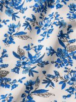 Blue Floral Ruffled Beach Dress - Image 8
