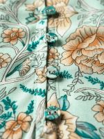 Floral Print Raglan Sleeve Beach Dress - Image 10
