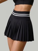 Black Pleated High-Waist Sports Skirt - Image 6