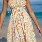 Floral Strap Beach Dress