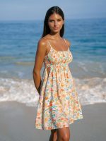 Floral Strap Beach Dress - Image 2