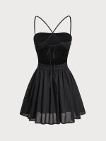 Black Ruffled Low-Back Beach Dress - Image 8